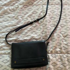 Madewell The Morgan Crossbody Bag black leather